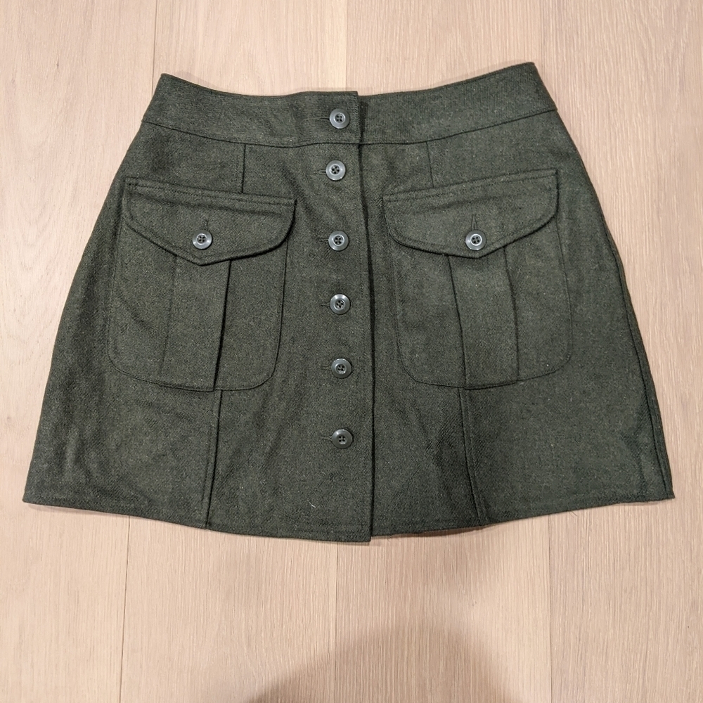 Y2K Abercrombie wool mini skirt